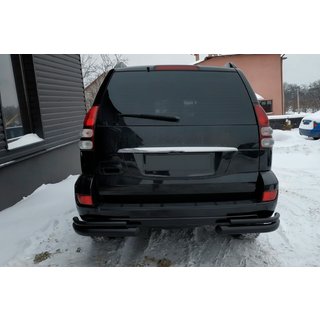 Zadnji dvojni kotni loki AK003-2 Black (2 kos, nerjaveče jeklo) Toyota Land Cruiser Prado 120 2002–2009 fotografija 2