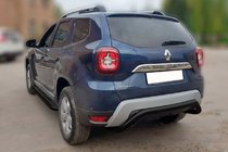 Dacia Duster 2018–2024 Zadnji zaščitni lok AK007 Black (nerjaveče jeklo) fotografija 1