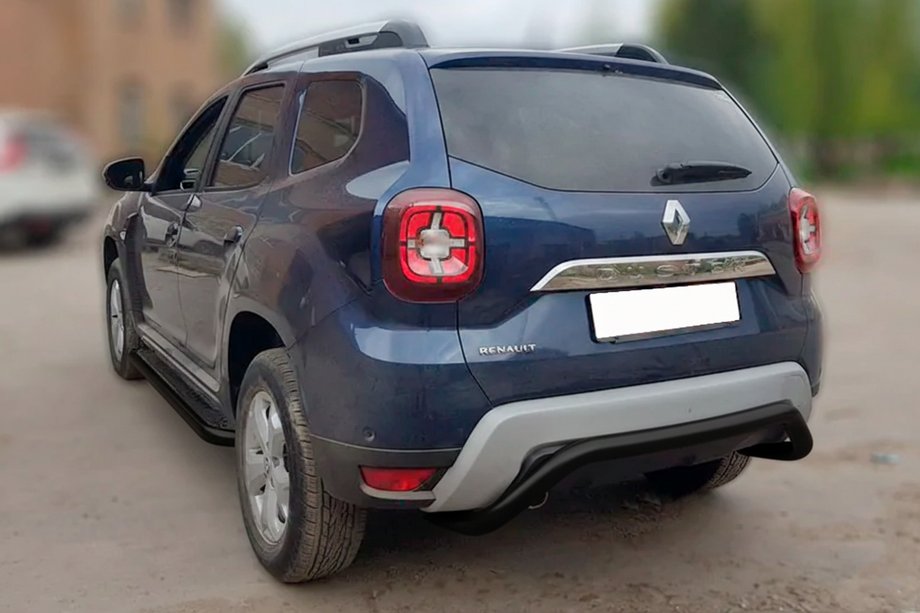 Dacia Duster 2018–2024 Zadnji zaščitni lok AK007 Black (nerjaveče jeklo) Image
