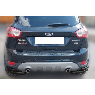 Zadnji dvojni kotni loki AK003-double Black (2 kos, nerjavno jeklo) Ford Kuga 2008–2013 fotografija 1