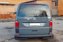 Volkswagen T6 2015–2024 Zadnji vogalni ščitniki AK003-Double Black (2 kos, nerjaveče jeklo) fotografija 3