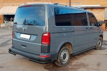 Volkswagen T6 2015–2024 Zadnji vogalni ščitniki AK003-Double Black (2 kos, nerjaveče jeklo) fotografija 4