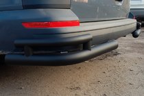 Volkswagen T6 2015–2024 Zadnji vogalni ščitniki AK003-Double Black (2 kos, nerjaveče jeklo) fotografija 2