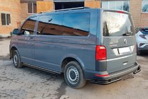 Volkswagen T6 2015–2024 Zadnji vogalni ščitniki AK003-Double Black (2 kos, nerjaveče jeklo) fotografija 6