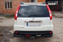 Nissan X-trail T31 2007–2014 Zadnji vogalni loki AK003-Double Black (2 kos, nerjavno jeklo) fotografija 2