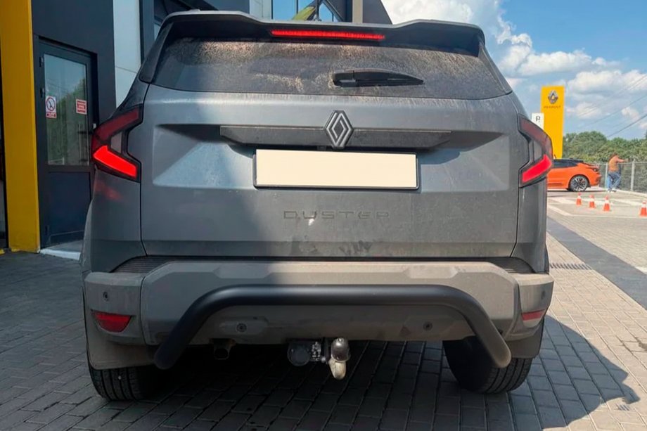 Renault Duster 2024– Zadnji zaščitni lok AK007 Black (nerjaveče jeklo) Image