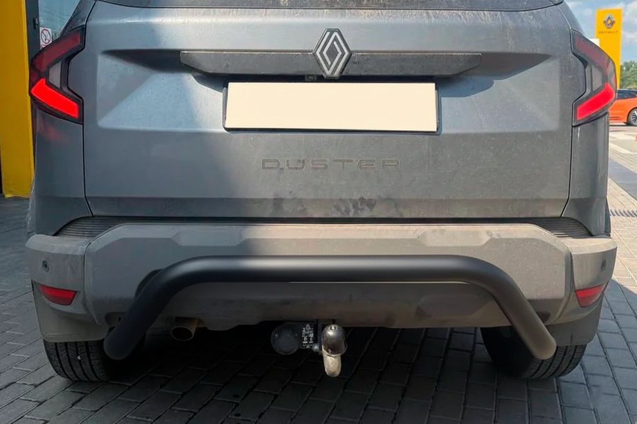 Dacia Duster 2024– Zadnji zaščitni lok AK007 Black (nerjaveče jeklo) Fotografija 1