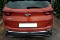 Kia Sportage 2015–2021 Zadnja zaščitna cev AK002-2 Black (nerjaveče jeklo) fotografija 1