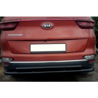 Zadnja zaščitna cev AK002-2 Black (nerjaveče jeklo) Kia Sportage 2015–2021 fotografija 3