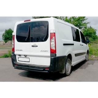 Zadnji zaščitni lok AK-002-Dvojni Black (nerjaveče jeklo) Peugeot Expert 2007–2016 fotografija 2
