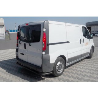 Zadnji zaščitni lok AK005 Black (nerjaveče jeklo) Opel Vivaro 2001–2015 fotografija 1
