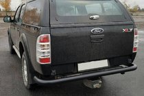 Ford Ranger 2007–2011 Zadnji zaščitni lok AK005 Black (nerjaveče jeklo) fotografija 5