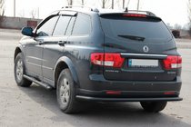 SsangYong Kyron 2005–2014 Zadnji roll bar AK005 Black (nerjaveče jeklo) fotografija 1