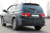 SsangYong Kyron 2005–2014 Zadnji roll bar AK005 Black (nerjaveče jeklo) fotografija 2