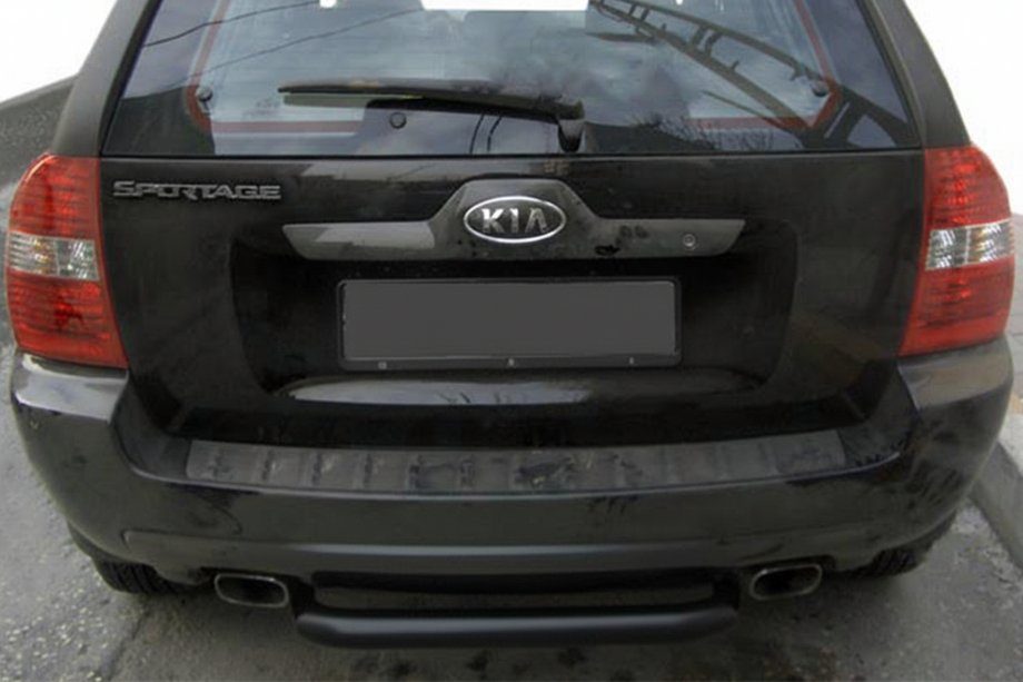 Kia Sportage 2004–2010 Zadnji zaščitni lok AK005 Black (nerjavno jeklo) Image