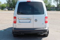 Volkswagen Caddy 2004–2010 Zadnji lok AK003-2 Black (2 kos, nerjavno jeklo) fotografija 2