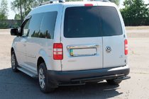 Volkswagen Caddy 2010–2015 Zadnji lok AK003-2 Black (2 kos, nerjavno jeklo) fotografija 3
