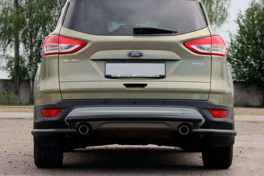Ford Kuga/Escape 2013–2019 Zadnji zaščitni lok AK002-3 Black (nerjaveče jeklo) Fotografija 1