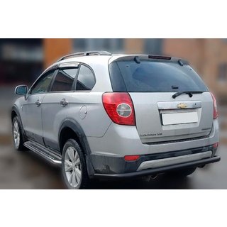 Zadnji zaščitni lok AK005 Black (nerjaveče jeklo) Chevrolet Captiva 2006–2019 fotografija 1