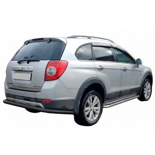 Zadnji zaščitni lok AK005 Black (nerjaveče jeklo) Chevrolet Captiva 2006–2019 fotografija 3