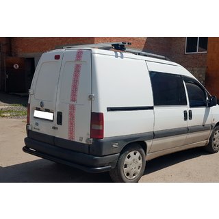 Zadnji zaščitni lok AK005 Black (nerjaveče jeklo) Fiat Scudo 1996–2007 fotografija 3