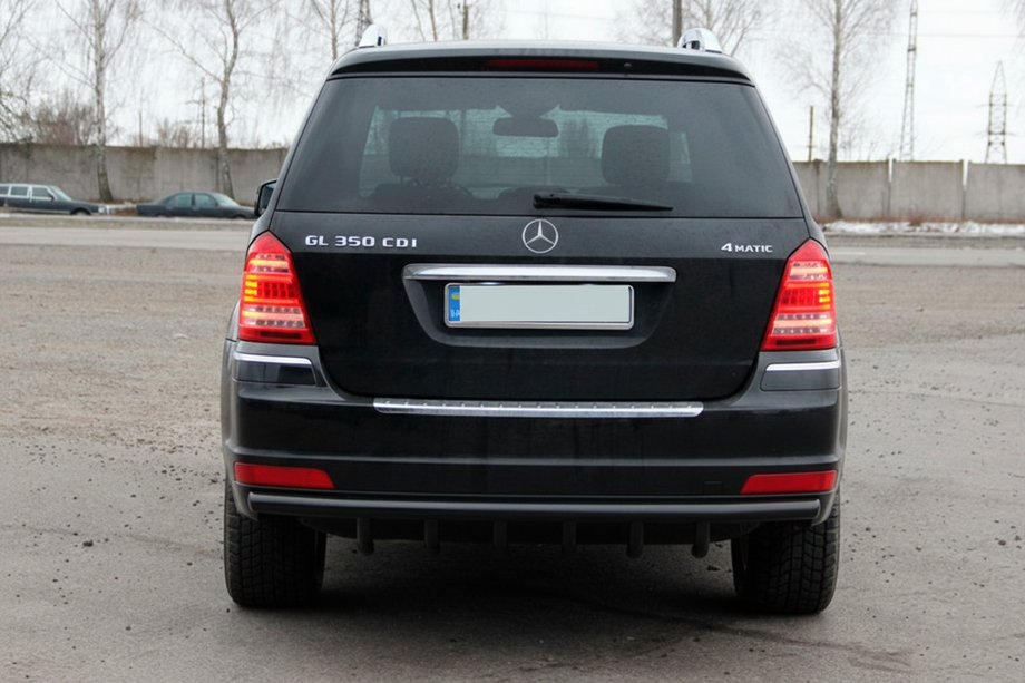 Mercedes GL class X164 2006–2012 Zadnji lok AK-style Black (nerjavno jeklo) Image