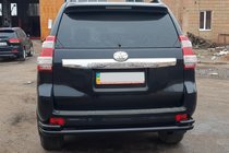 Toyota Land Cruiser Prado 150 2009–2023 Zadnji zaščitni lok AK005-2 Black (nerjaveče jeklo) fotografija 2