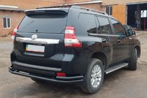 Toyota Land Cruiser Prado 150 2009–2023 Zadnji zaščitni lok AK005-2 Black (nerjaveče jeklo) fotografija 4