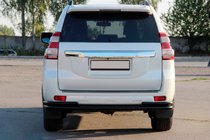 Toyota Land Cruiser Prado 150 2009–2023 Zadnji zaščitni lok AK005-2 Black (nerjaveče jeklo) fotografija 7