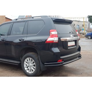 Zadnji zaščitni lok AK005-2 Black (nerjaveče jeklo) Toyota Land Cruiser Prado 150 2009–2023 fotografija 3