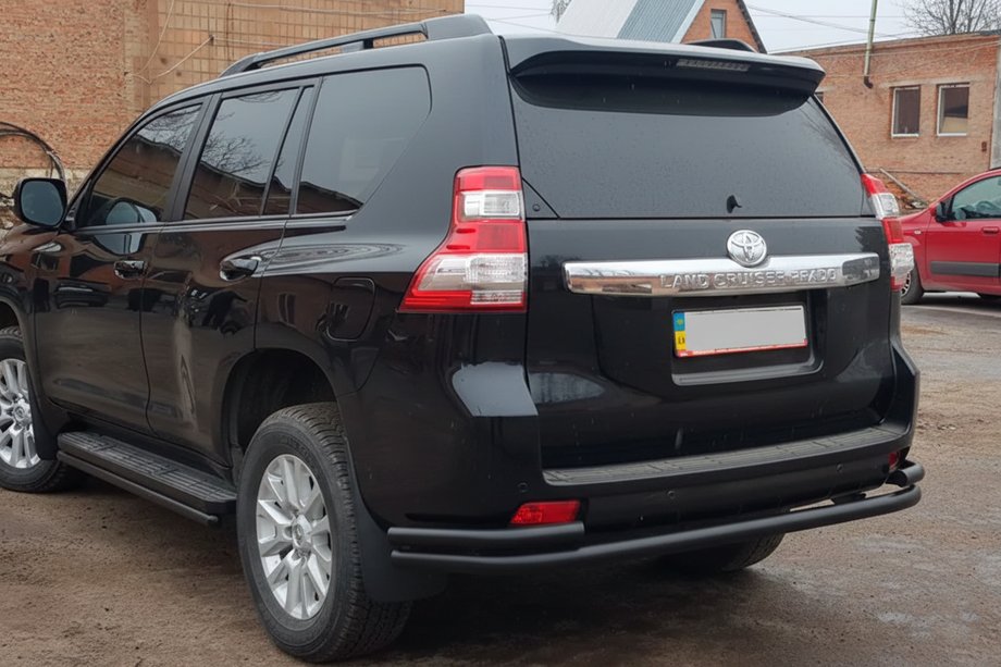 Toyota Land Cruiser Prado 150 2009–2023 Zadnji zaščitni lok AK005-2 Black (nerjaveče jeklo) Image