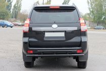 Toyota Land Cruiser Prado 150 2009–2023 Zadnji zaščitni lok AK002-2v2 Black (nerjavno jeklo) fotografija 2
