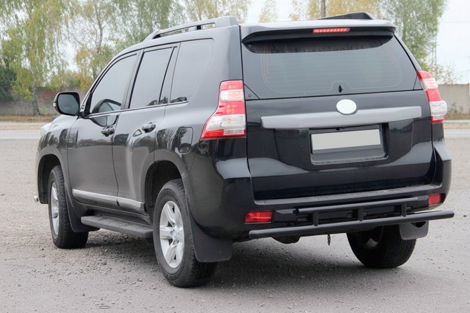 Toyota Land Cruiser Prado 150 2009–2023 Zadnji zaščitni lok AK002-2v2 Black (nerjavno jeklo) Image