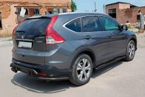 Honda CRV 2012–2016 Zadnji zaščitni lok AK003-21 Black (nerjavno jeklo) fotografija 5