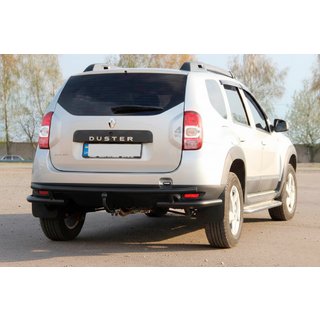 Zadnji zaščitni lok AK005-Special Black (nerjaveče jeklo) Renault Duster 2008–2017 fotografija 1