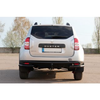 Zadnji zaščitni lok AK005-Special Black (nerjaveče jeklo) Renault Duster 2008–2017 fotografija 2