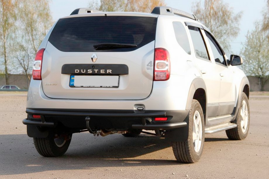 Renault Duster 2008–2017 Zadnji zaščitni lok AK005-Special Black (nerjaveče jeklo) Image