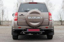 Suzuki Grand Vitara 2005–2017 Zadnji zaščitni lok AK003-2 Black (nerjaveče jeklo) fotografija 1