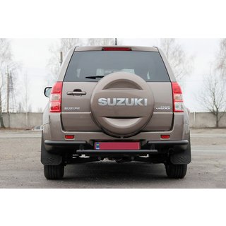 Zadnji zaščitni lok AK003-2 Black (nerjaveče jeklo) Suzuki Grand Vitara 2005–2017 fotografija 1