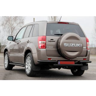 Zadnji zaščitni lok AK003-2 Black (nerjaveče jeklo) Suzuki Grand Vitara 2005–2017 fotografija 3