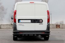 Fiat Doblo II 2010–2022 Zadnji varnostni lok AK005/2-Dvojni Black (nerjavno jeklo) fotografija 4