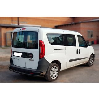 Zadnji varnostni lok AK005/2-Dvojni Black (nerjavno jeklo) Fiat Doblo II 2010–2022 fotografija 1