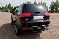 Mitsubishi Pajero Sport 2008–2015 Zadnji zaščitni lok AK002-2 Black (2 kos, nerjaveče jeklo) fotografija 3