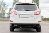 Hyundai Santa Fe 2 2006–2012 Zadnji lok AK002-2 Black (nerjaveče jeklo) fotografija 6