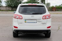 Hyundai Santa Fe 2 2006–2012 Zadnji lok AK002-2 Black (nerjaveče jeklo) fotografija 1