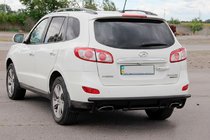 Hyundai Santa Fe 2 2006–2012 Zadnji lok AK002-2 Black (nerjaveče jeklo) fotografija 3
