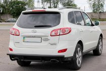 Hyundai Santa Fe 2 2006–2012 Zadnji lok AK002-2 Black (nerjaveče jeklo) fotografija 4