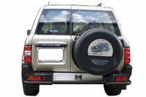 Nissan Patrol Y61 1997–2011 Zadnji zaščitni lok AK005-1 Black (nerjavno jeklo) fotografija 1