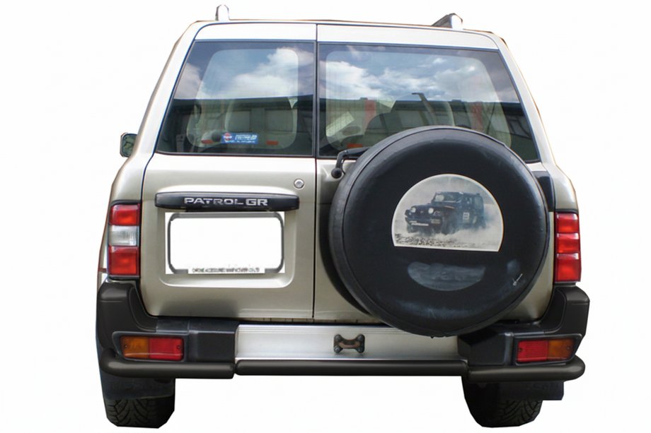 Nissan Patrol Y61 1997–2011 Zadnji zaščitni lok AK005-1 Black (nerjavno jeklo) Image