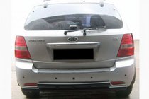Kia Sorento I BL 2002–2009 Zadnji zaščitni lok AK002-Dvojni Black (nerjaveče jeklo) fotografija 1
